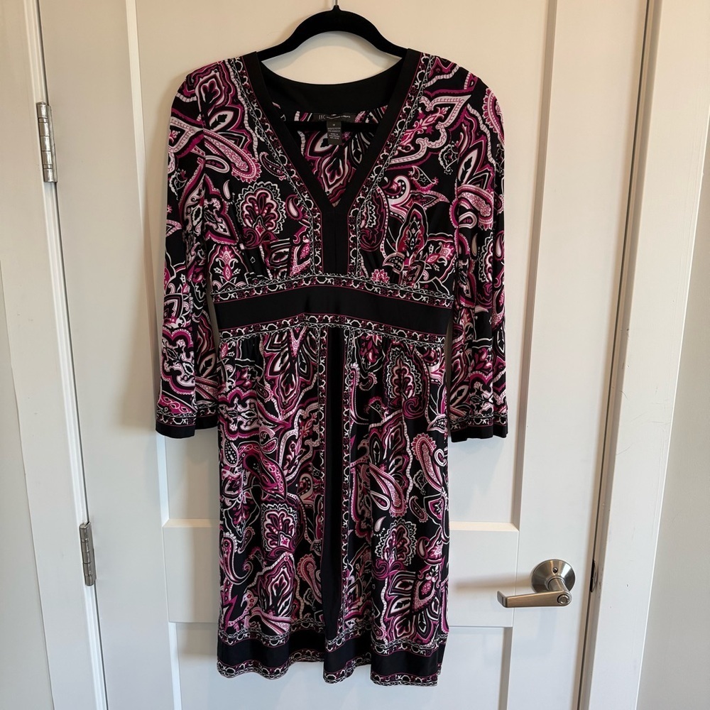 INC International Concepts Long Sleeve Dress Size M